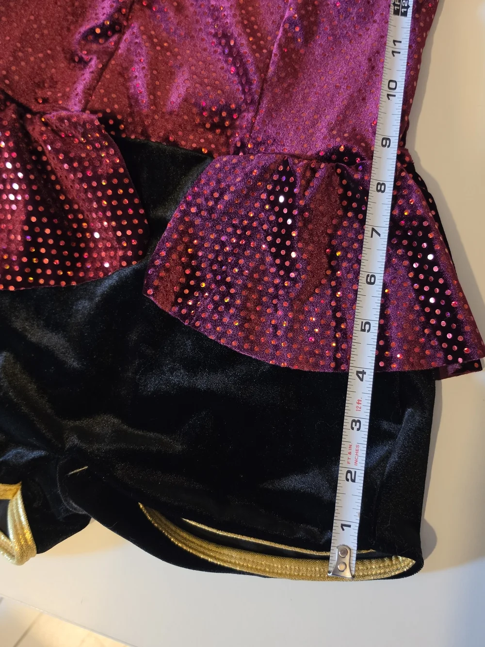 Curtain Call bellhop-style jazz dance costume